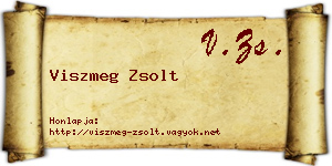 Viszmeg Zsolt névjegykártya